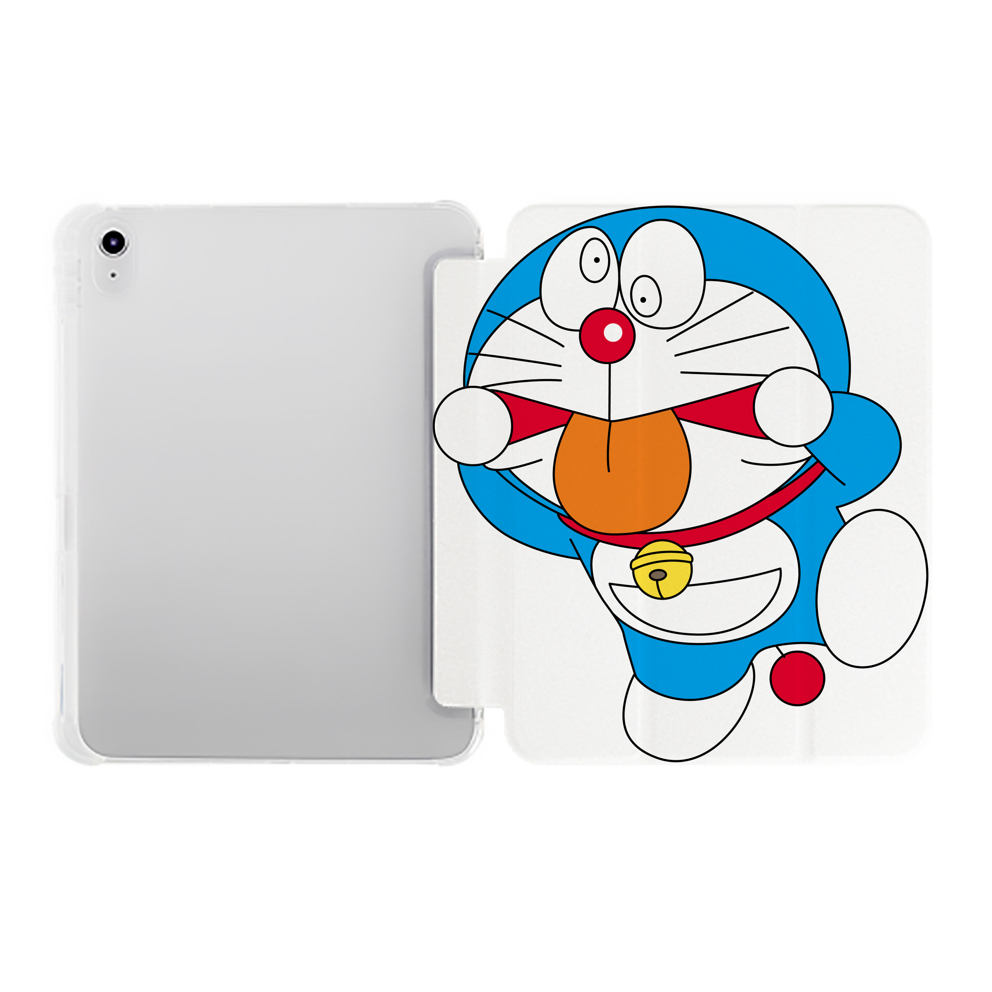 （画像用） ドラえもん Doraemon IPad ケース ペン収納付き 三つ折りスタンド PUレザー×シリコン 対応機種9.5/10.5/10.9インチ